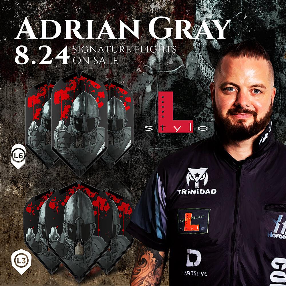 L-Style Signature Flights Pro Adrian Gray V2 Slim L6 Flights