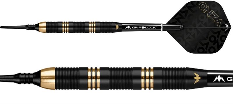 Mission Onza Black & Gold Brass Softdarts M1 19g Softdarts