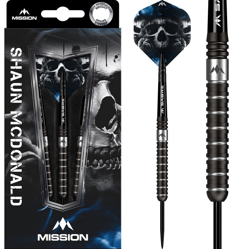 Mission Shaun McDonald Black PVD 95% Steeldarts 21/23/25 Gramm Steeldarts