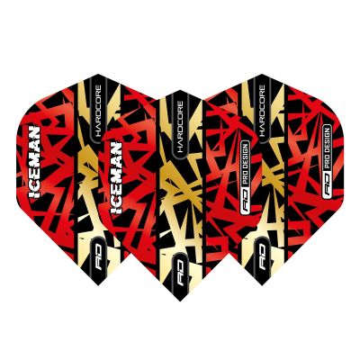 Reddragon Dartflight Gerwyn Price Red Gold Dart Flight Standard Flights
