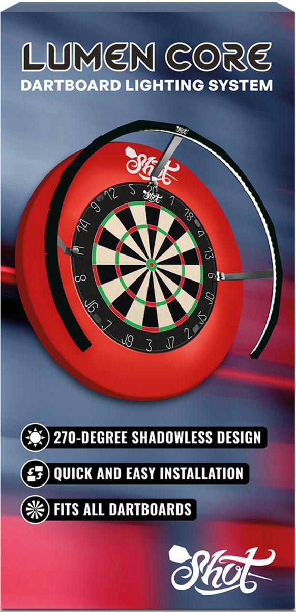 Shot Lumen Core Dartboard Light System LED Licht für Dartboards Boardzubehör