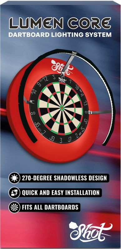Shot Lumen Core Dartboard Light System LED Licht für Dartboards Boardzubehör