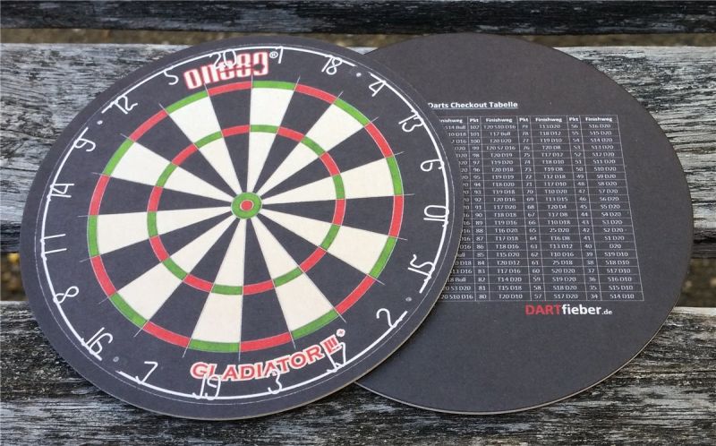 Dartfieber Bierdeckel Untersetzer aus Pappe für Getränke Fanshop
