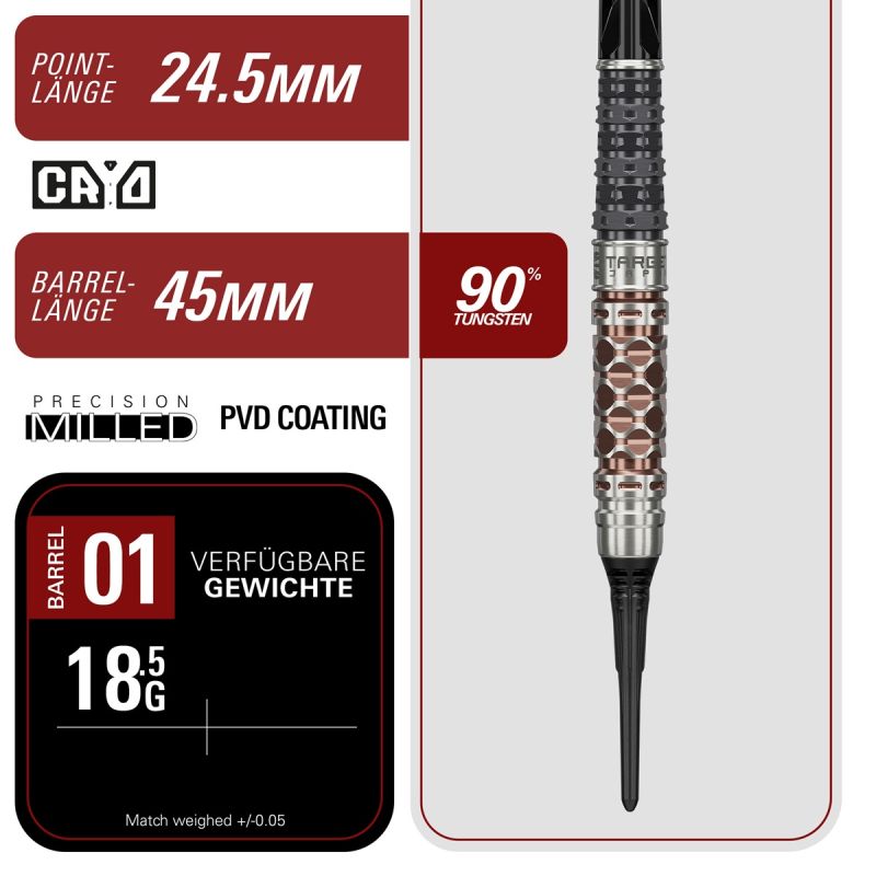 Target Cathy Leung Charis G6 90% 2BA Softdarts 18,5 Gramm Softdarts