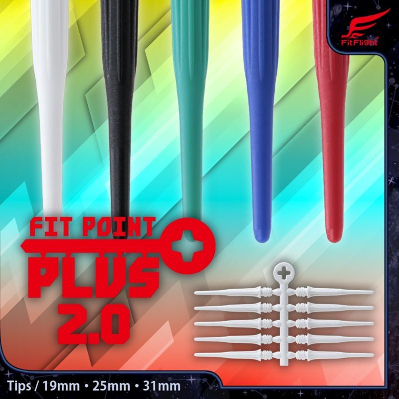 CosmoDarts Fit Point PLUS 2.0 60 Stück 2BA 19/25/31 mm Tips Kunststoffspitzen