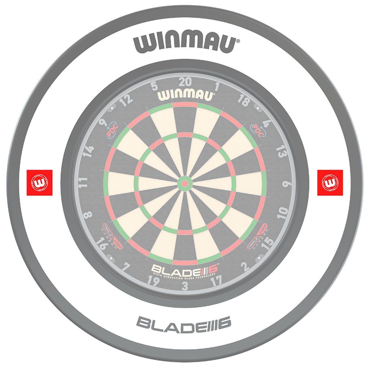 1 tlg. Winmau Pro-Line 1.0 Weiß Catchring Dart Surround Auffangring