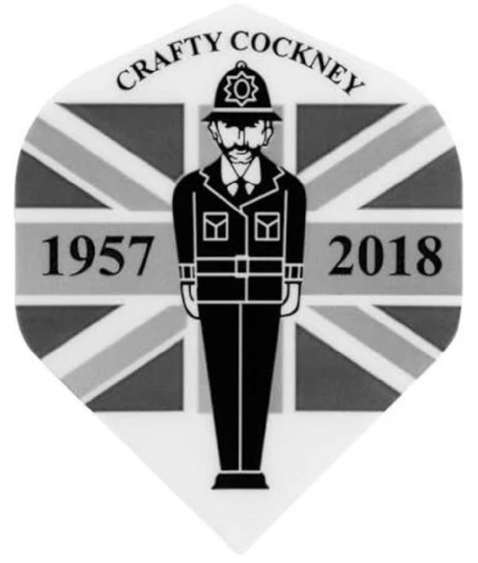 Eric Bristow Dart Flights Crafty Cockney Mono 1957-2018 Standard Flights