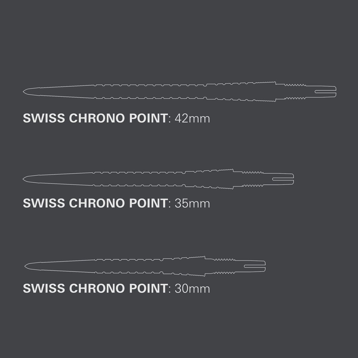 Target Chrono Storm Swiss Point 30/35/42 mm Gold/Schwarz/Silber Wechselspitzen