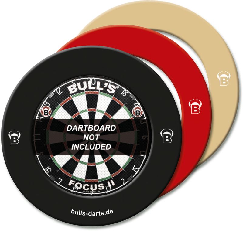 Bull's Quarterback Surround Wandschutz schwarz rot creme Dart Wandschutz