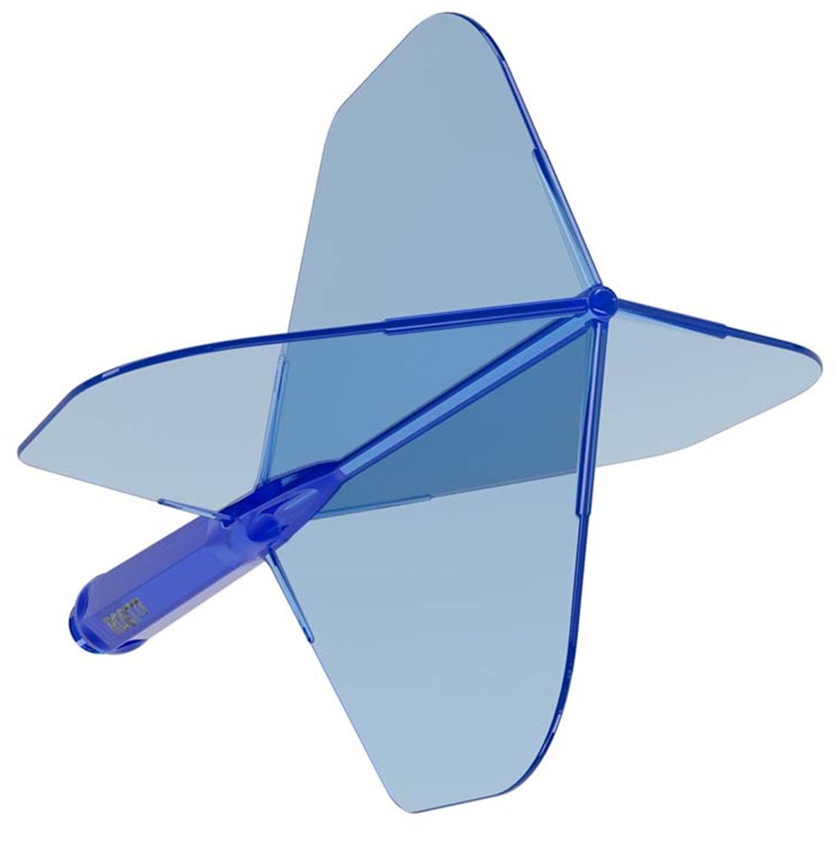 Cuesoul Dart Flight/Shaft ROST 77 Transparent Blau Big Standard Flights