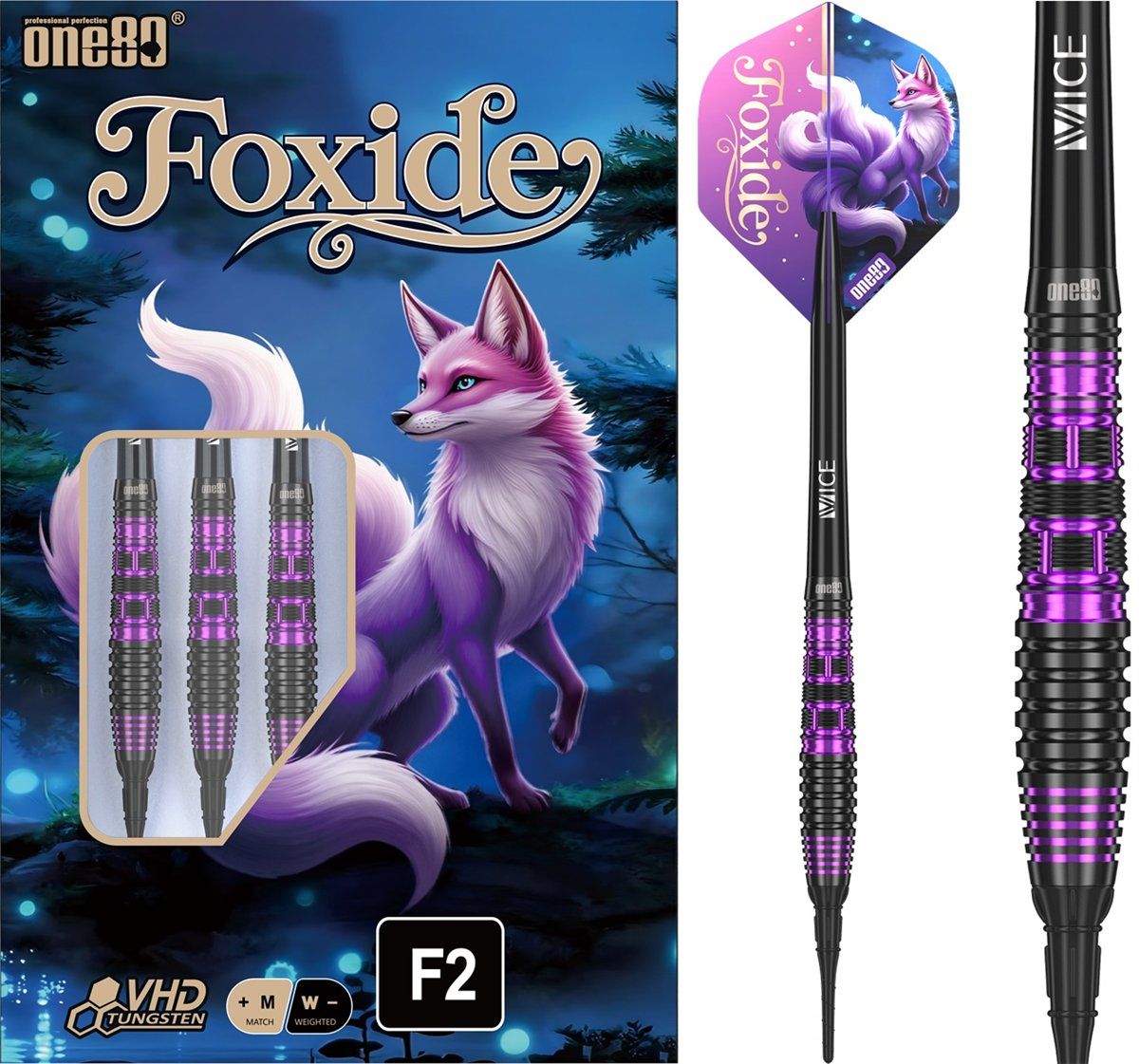 ONE80 Foxide F2 90% Softdarts 18/20 Gramm Softdarts