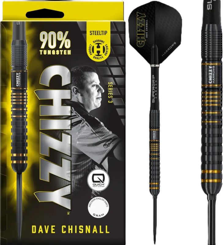 Harrows Dave Chizzy Chisnall G3 Quick Point 90% Steeldarts 21/22/23/24/25/26 Gramm Steeldarts