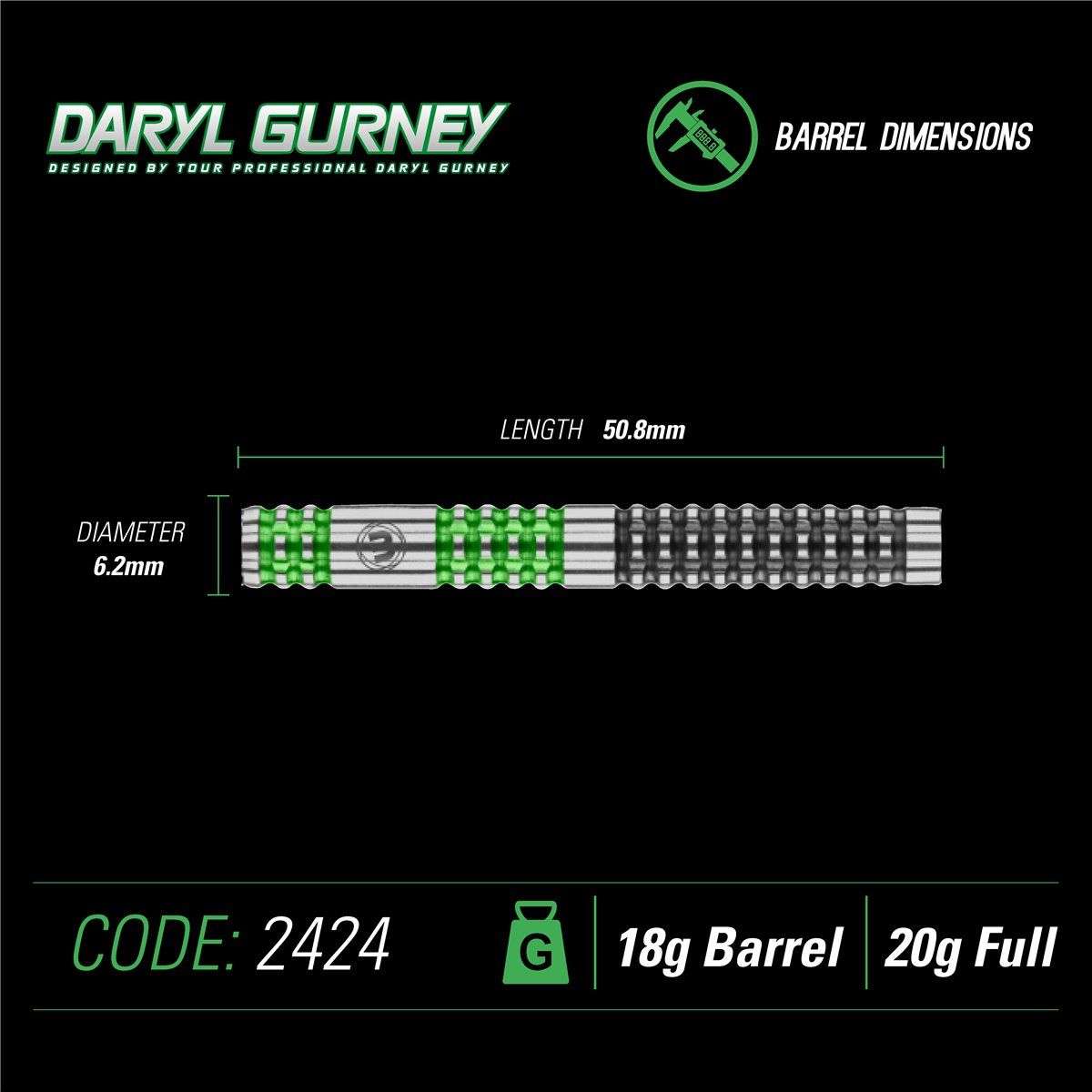 Winmau Daryl Gurney Special Edition Softdarts 20 Gramm Softdarts