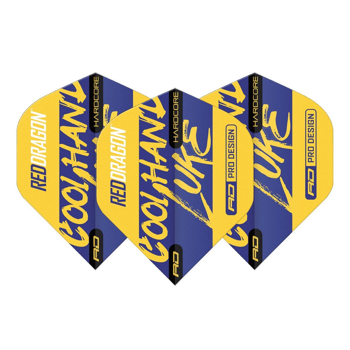 Reddragon Luke Humphries Signature Yellow Hardcore Dart Flights Flights