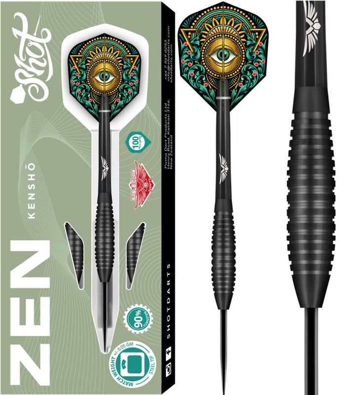 Shot! Zen Kensho 90% Steeldart 23/25 Gramm Steeldarts