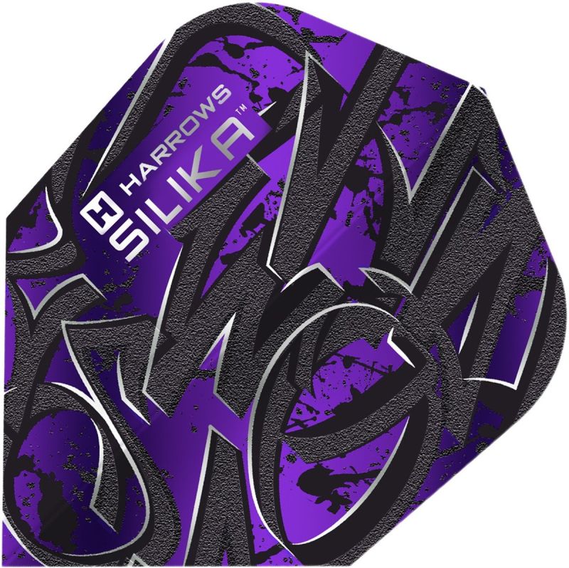 Harrows Silika VANDL Purple Dart Flights No6 Flights