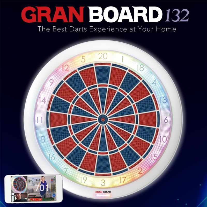 GranBoard 132 Smart Soft Dartboard 2 Loch E-Dartscheibe