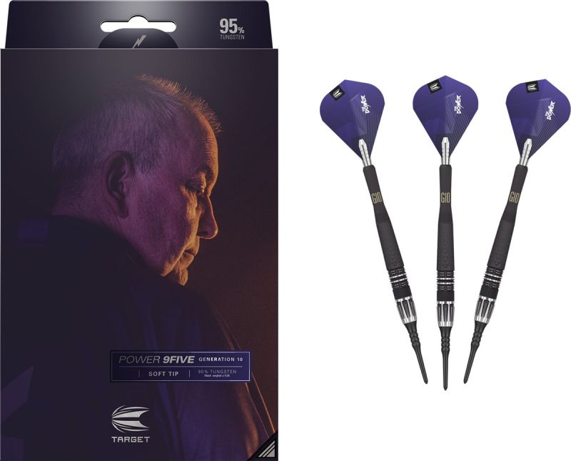 Target Phil the Power Taylor 9FIVE 95% G10 Swiss Point 2023 Steeldarts 22/24/26 Gramm Steeldarts