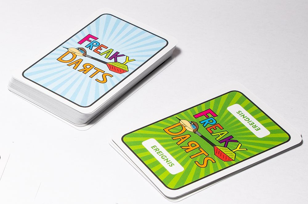 Freaky Darts Das etwas andere Dart Spiel Kartenspiel Spielkarten