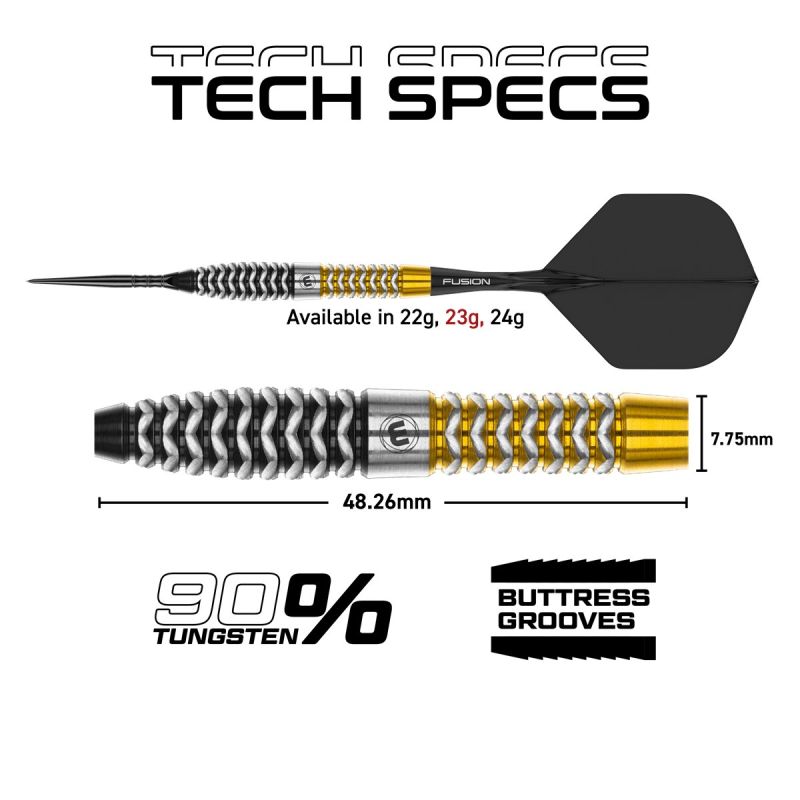Winmau Exion Torpedo Switch Point 90% Steeldarts 22/23/24 Gramm Steeldarts