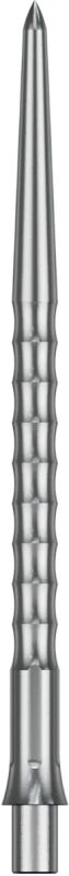 Precise180 EVO Steeldartspitze Silber Ripple 32/36/40 mm Wechselspitzen