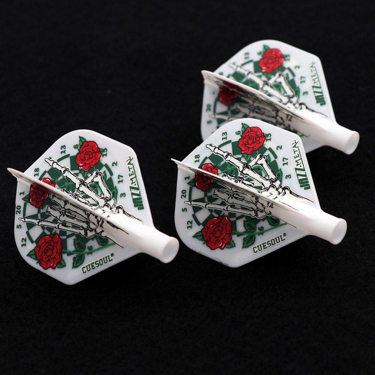 Cuesoul TERO AK4 Dart Flight Rose Weiß Standard Flights