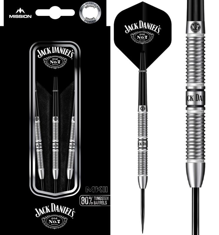 Mission Jack Daniels 80% Tungsten Steeldarts 22 Gramm Steeldarts