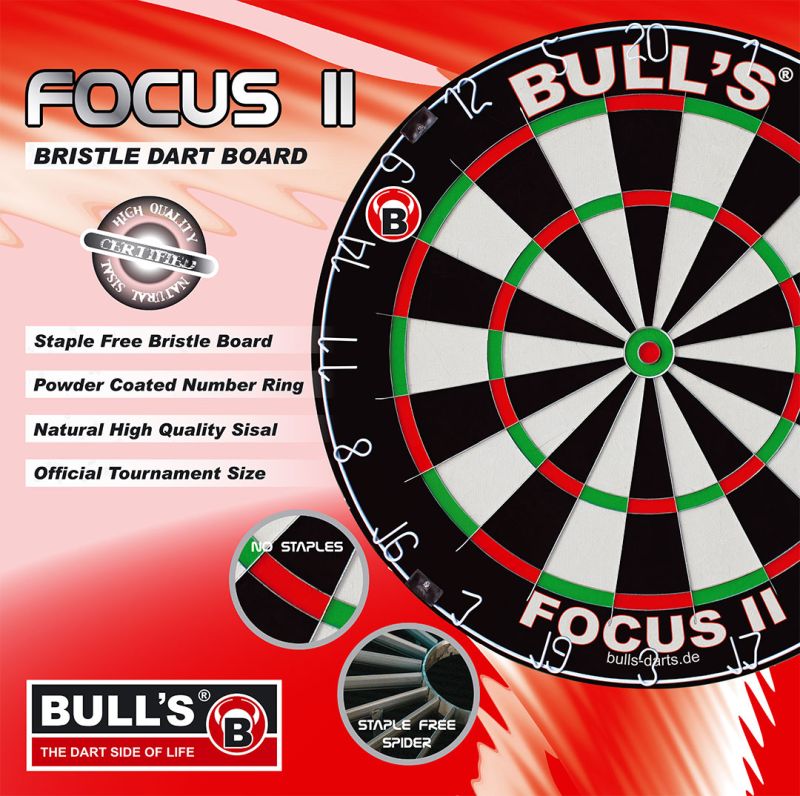 1 Stück BULL'S Focus II Bristle Board Bristle Board