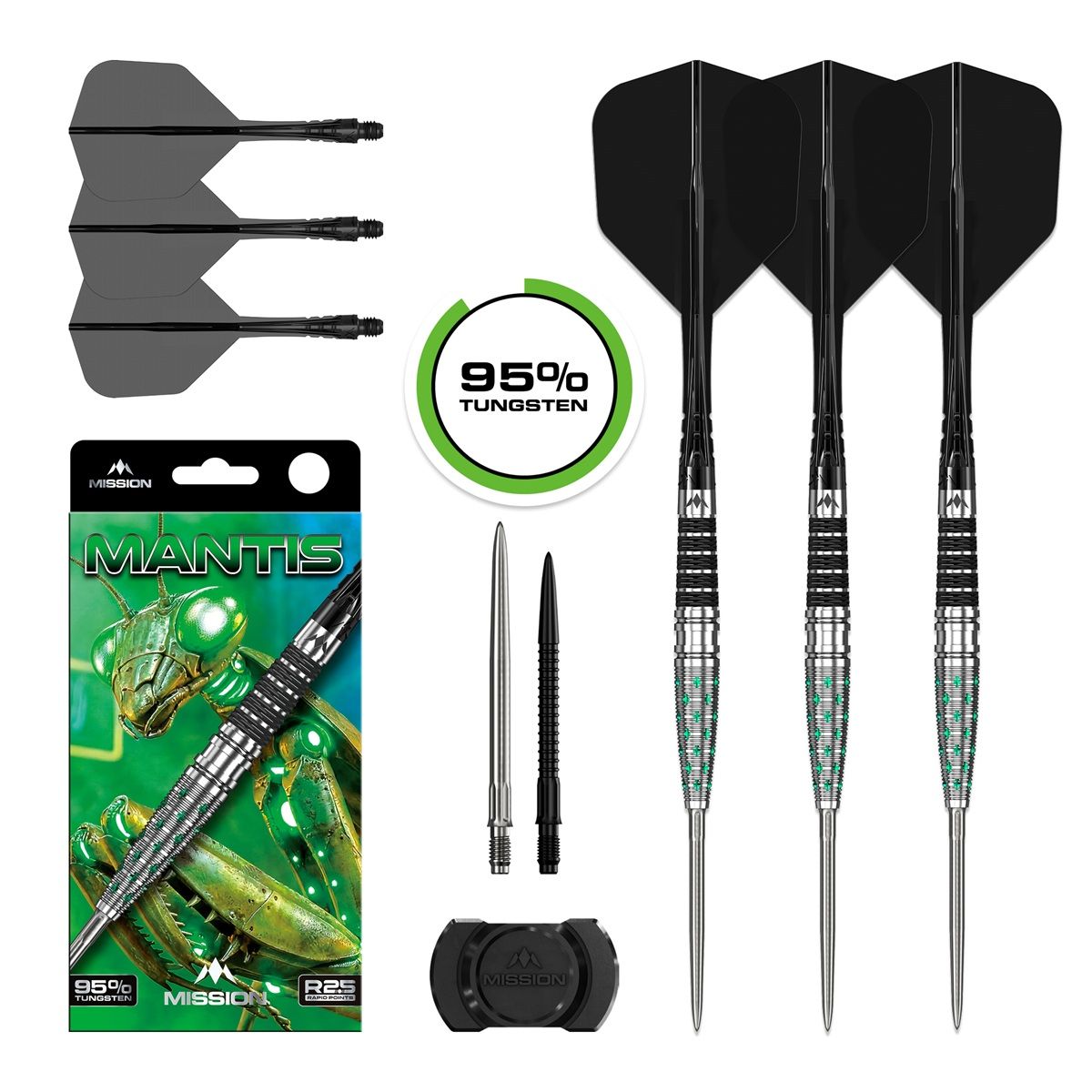 Mission Mantis RP 95% Steeldarts 22/24 Gramm Steeldarts