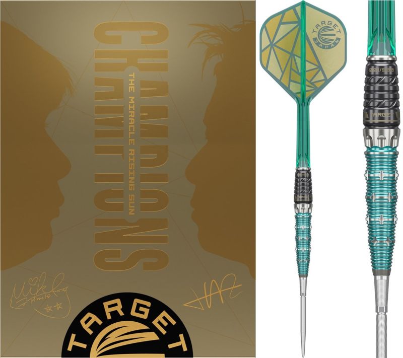 Target The Miracle Rising Sun Limited Edition Champions Set Swiss Point 95% Steeldarts 23/25 Gramm Steeldarts
