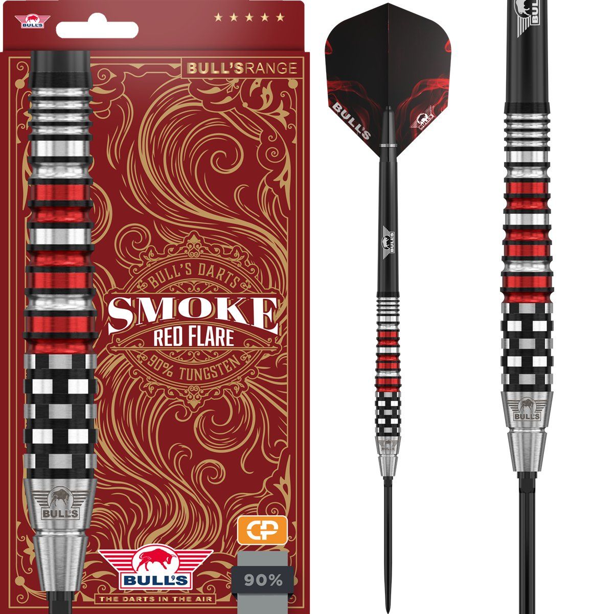 Bull´s Smoke Red Flare CP 90% Steeldarts 19/23/24 Gramm Steeldarts
