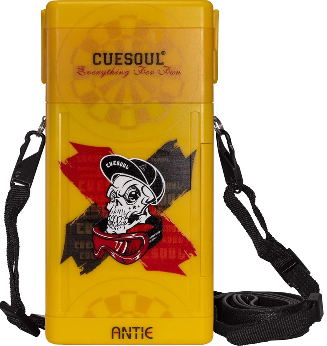 Cuesoul Antie Hard Dart Case Skull with Straw Dart Tasche