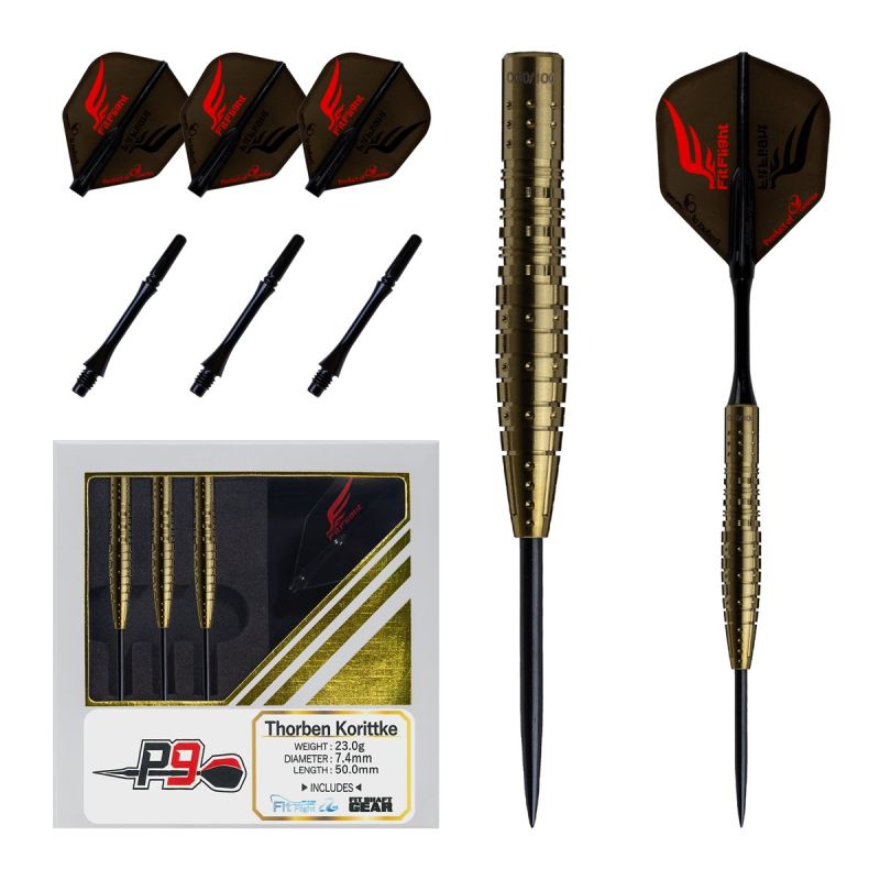 Cosmo P9 Thorben Korittke "TK" Gold Edition 90% Steeldarts 23 Gramm Steeldarts