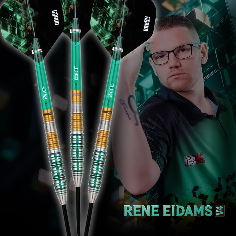 ONE80 René Eidams V4 Steeldarts 22/24 Gramm Steeldarts