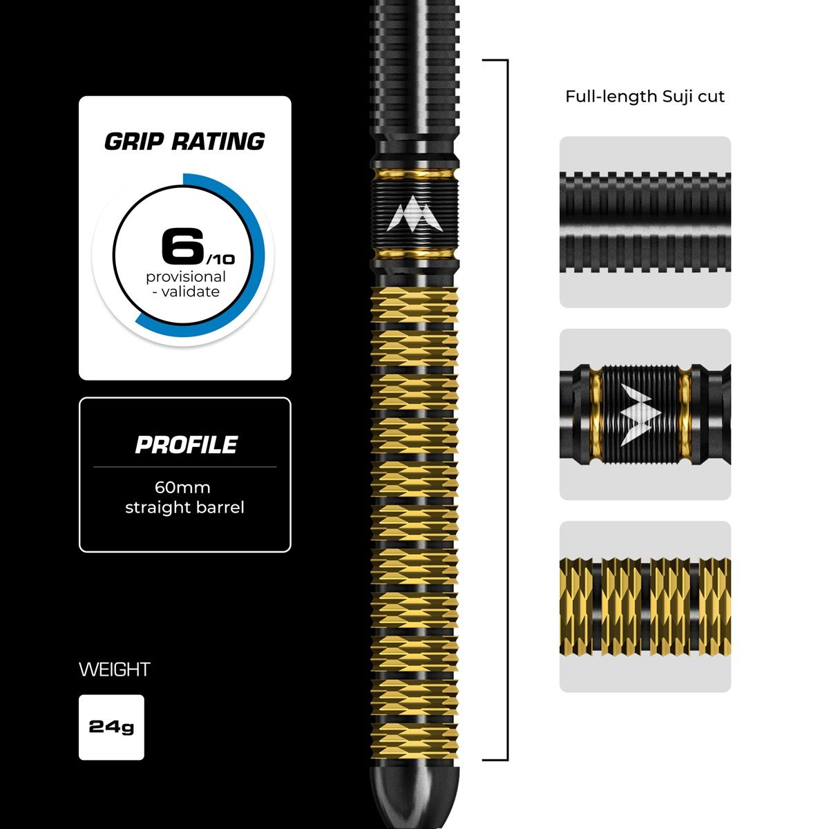 Mission Divine Darts Jake Kenyon RP 95% Steeldarts 24 Gramm Steeldarts