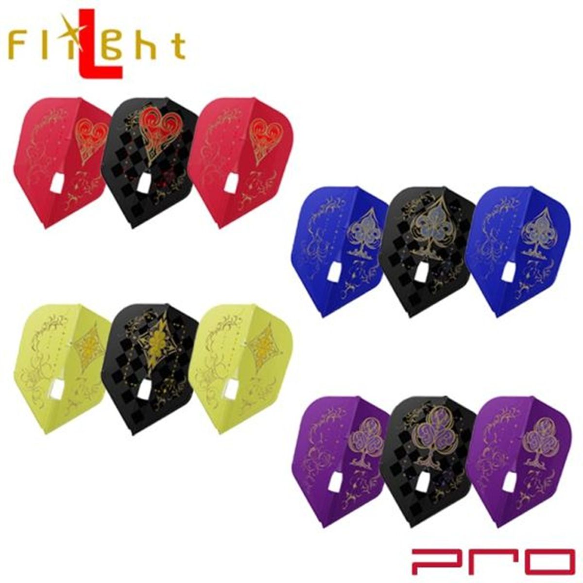 L-Style Signature Flights Pro DYNASTY L-Flight PRO NANA SANECHIKA Diamonds Shape L3 Flights