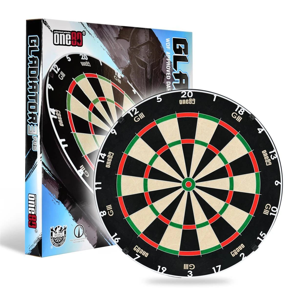 ONE80 Gladiator 3 Pro Dartboard Bristle Board