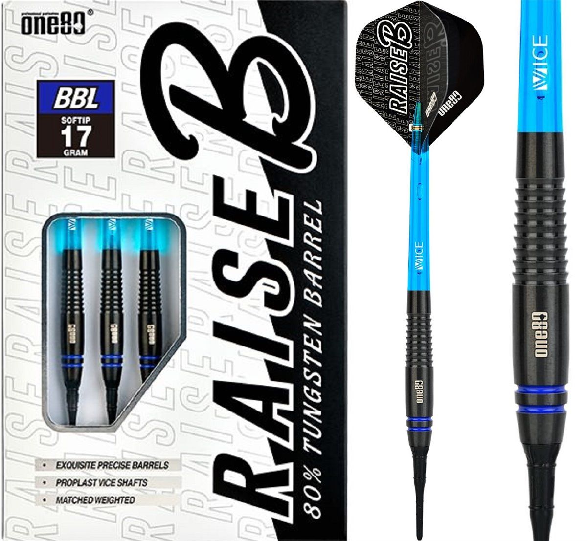 One80 Raise B - BBL Softdarts 17 Gramm Softdarts