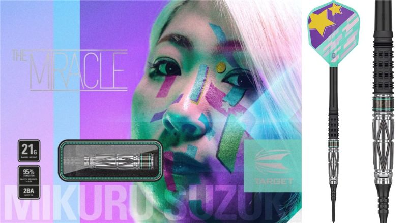 Target Mikuru Suzuki The Miracle Gen 4 G4 95% Softdarts 21 Gramm Softdarts