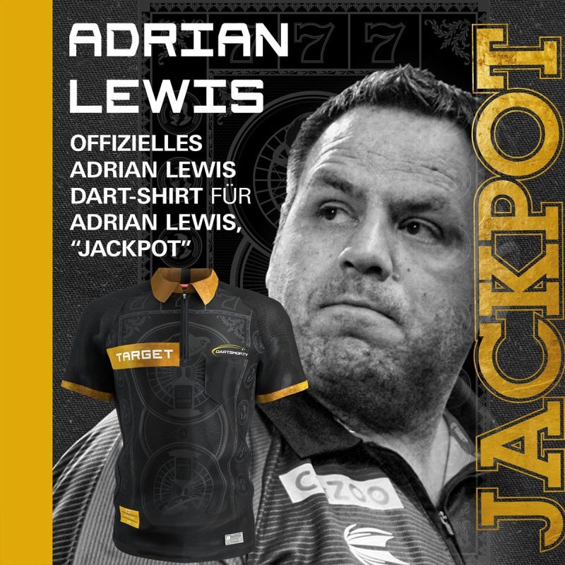 Target Coolplay Collarless Playing Shirt Adrian Lewis 2025 Dartshirt