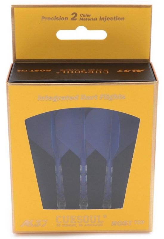 Cuesoul Dart Flight/Shaft ROST T19 Flight Blau/Transparent Standard Flights