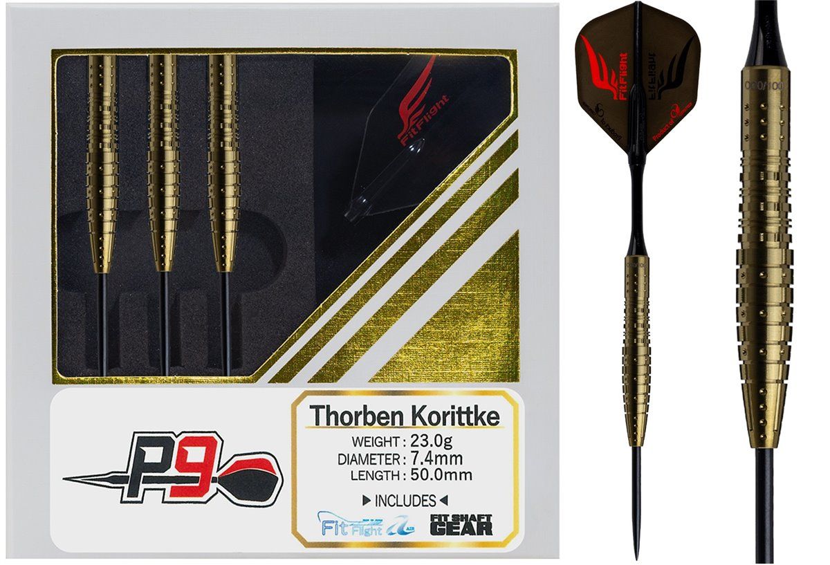 Cosmo P9 Thorben Korittke "TK" Gold Edition 90% Steeldarts 23 Gramm Steeldarts