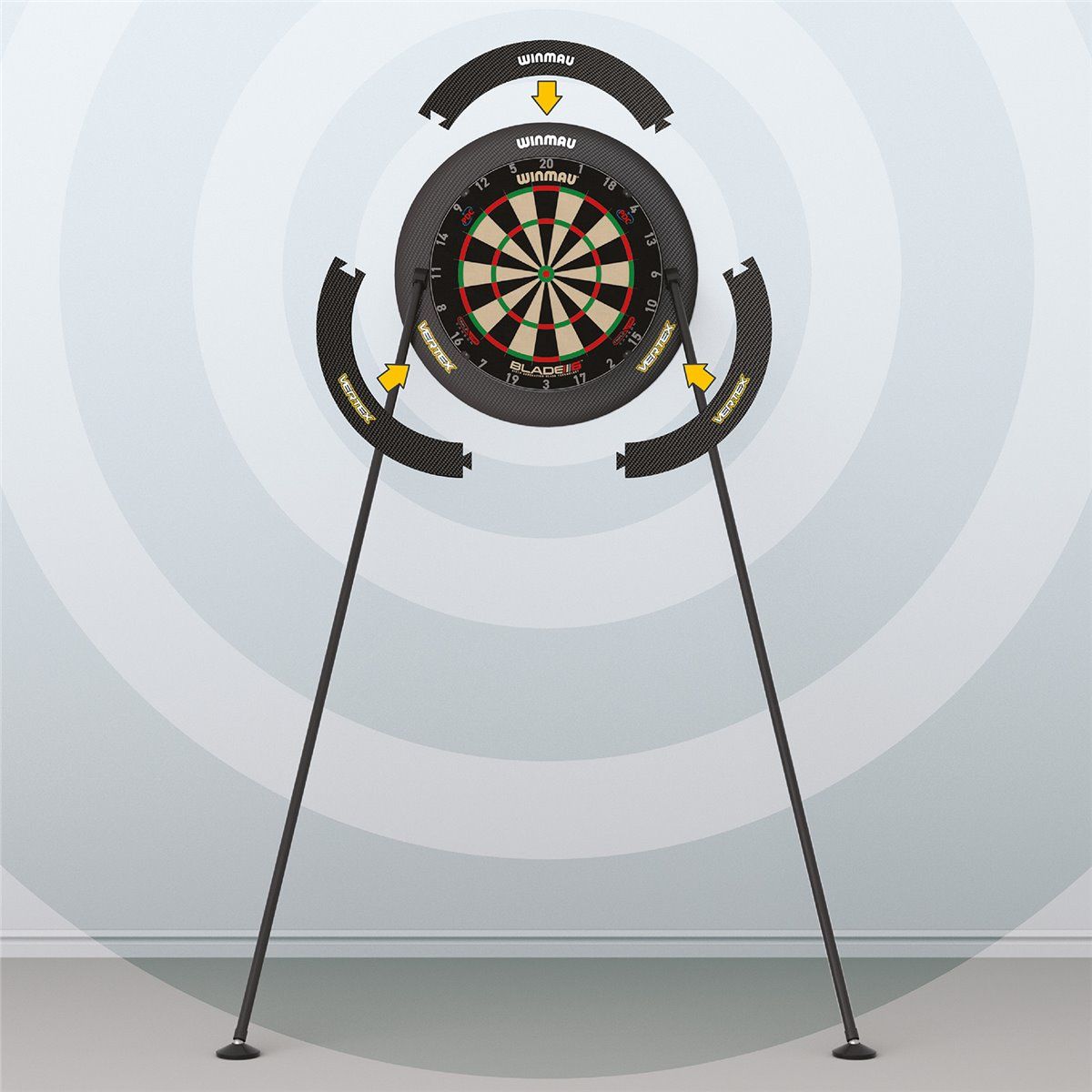 Winmau Dartboardständer Vertex Dartscheibe Ständer