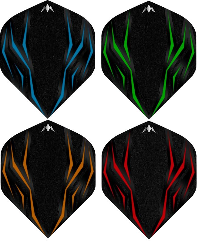Mission Solo Lava Dart Flights 100 Micron Standard No2 Flights