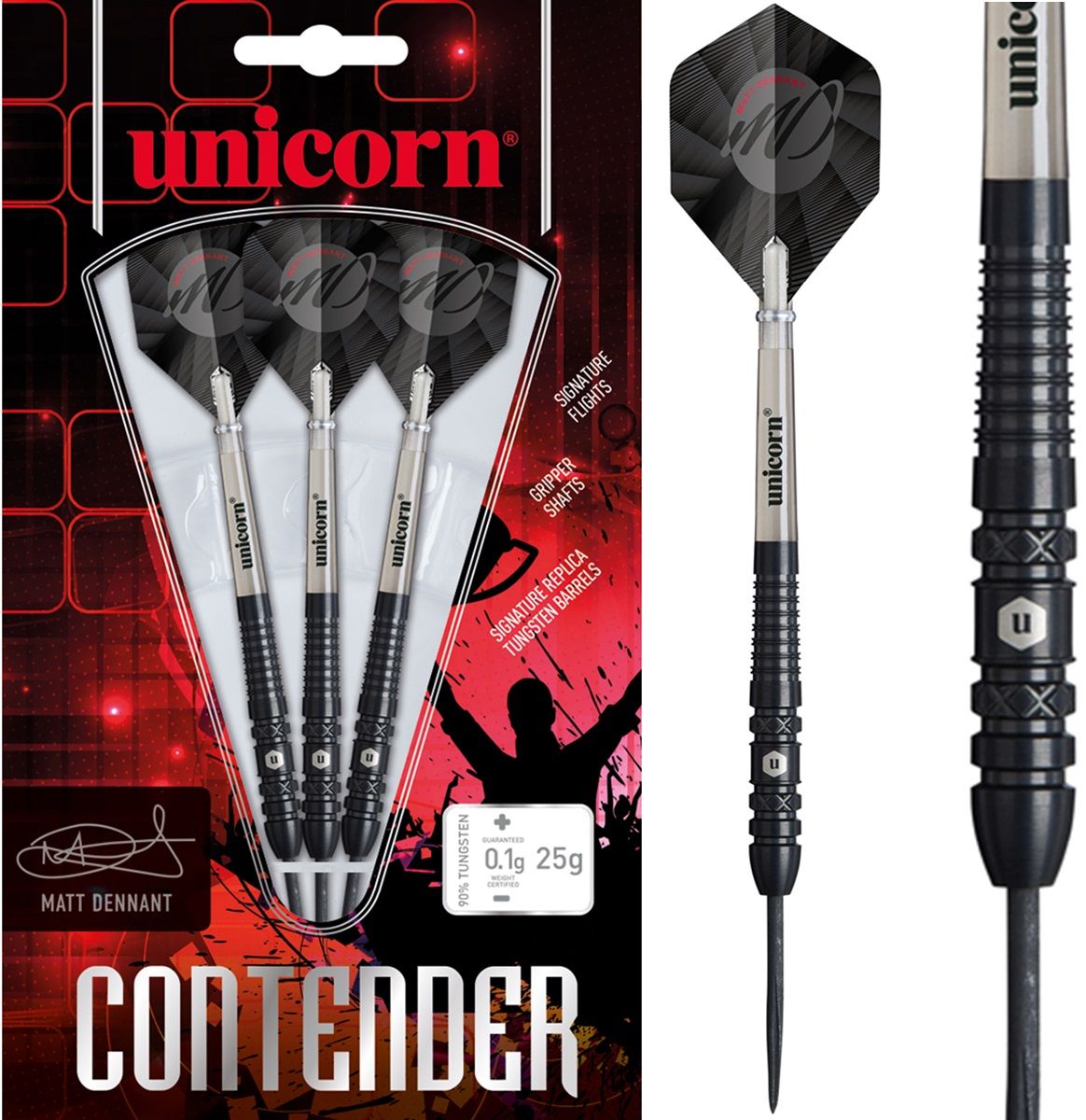 Unicorn Matt Dennant 90% Steeldarts 25 Gramm Steeldarts