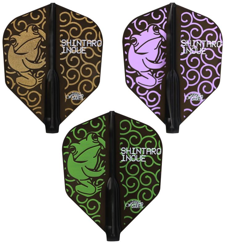 Cosmo Darts Fit Flights Shintaro Inoue 2 Frosch Shape Flights