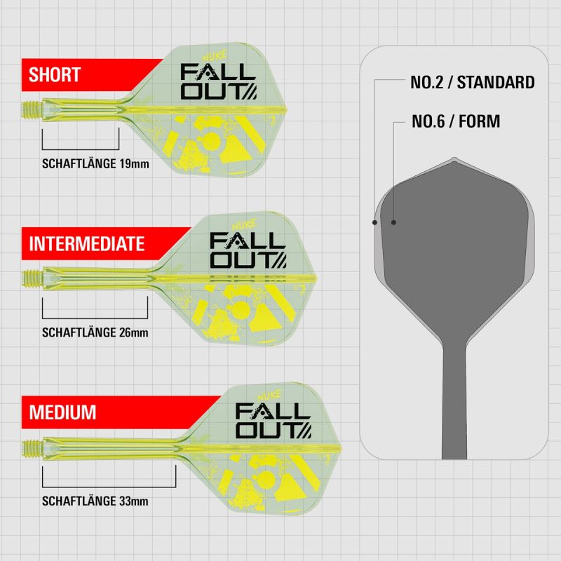 Target K-Flex Luke Littler Fallout Shaft/Flight System Shape No6 Shafts