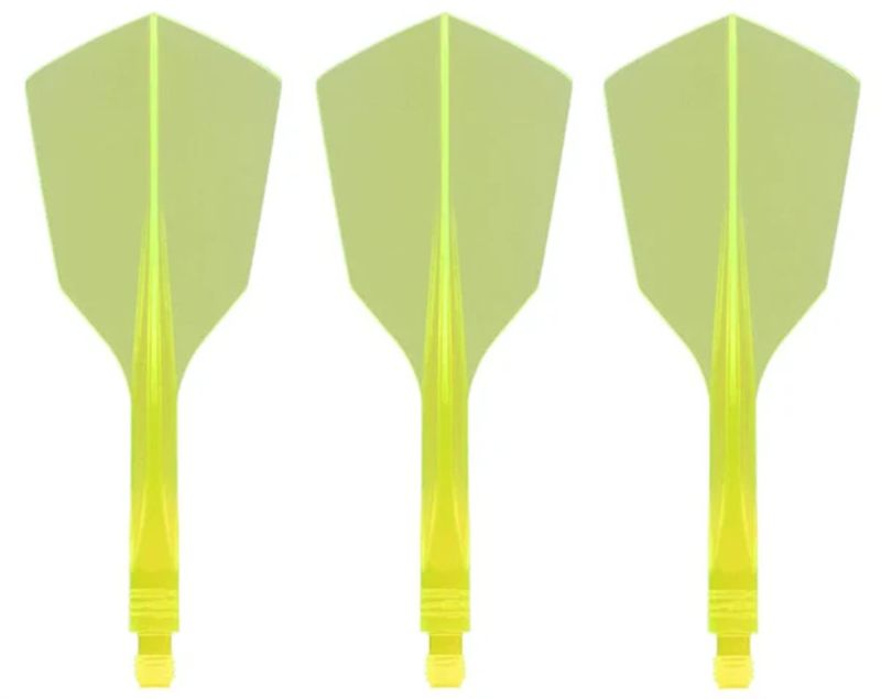 Condor Dart Flights Shafts AXE 120 Gelb Transparent Narrow Flights