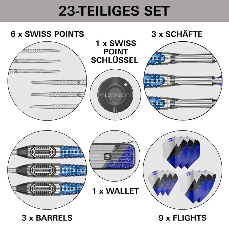 Target Phil Taylor Power Chrono SP 95% Steeldarts 22/24/26 Gramm Steeldarts