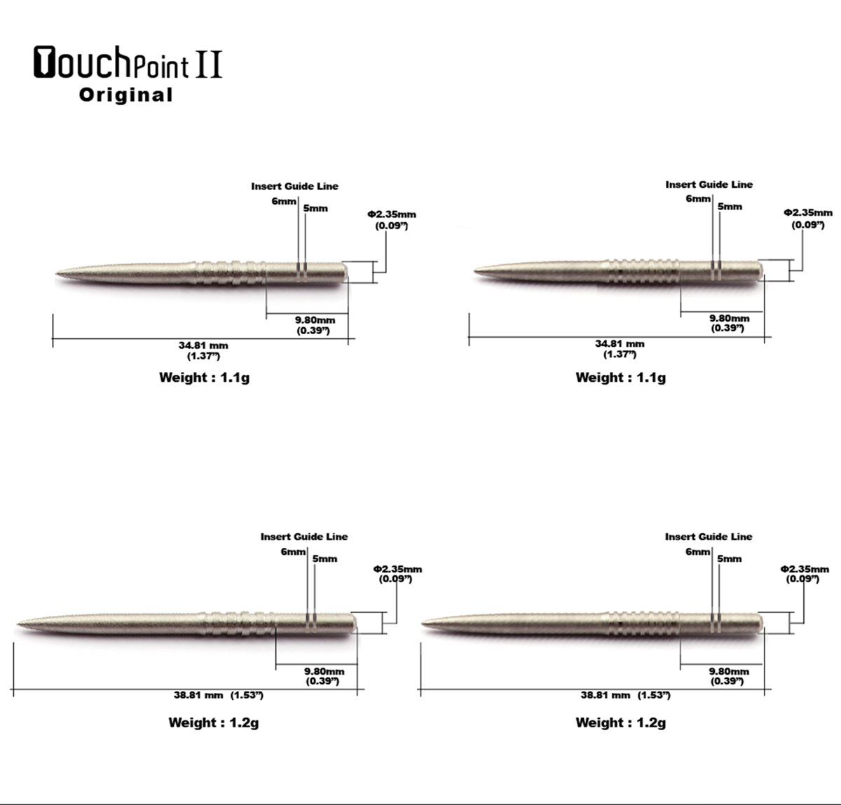 Cuesoul Touch Point 2 Steel Tip Points Steelspitzen
